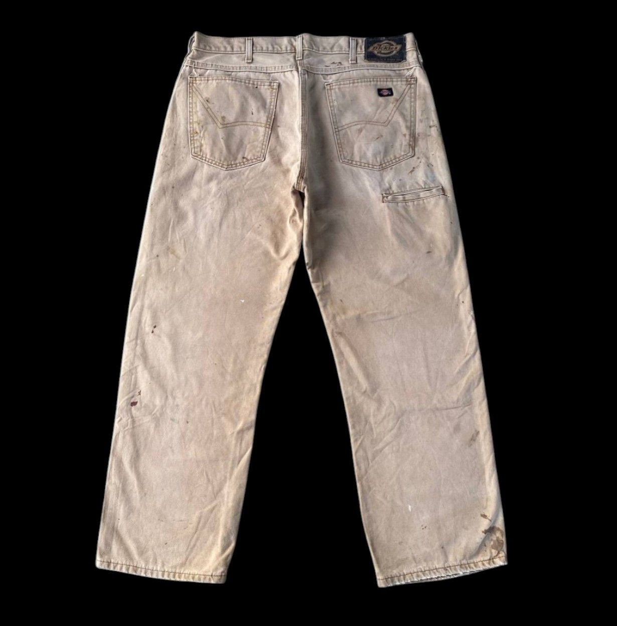 Dickies VINTAGE DICKIES DOUBLE KNEE DISTRESSED DENIM SPLATTER PAINT Size US 35 - 11 Thumbnail