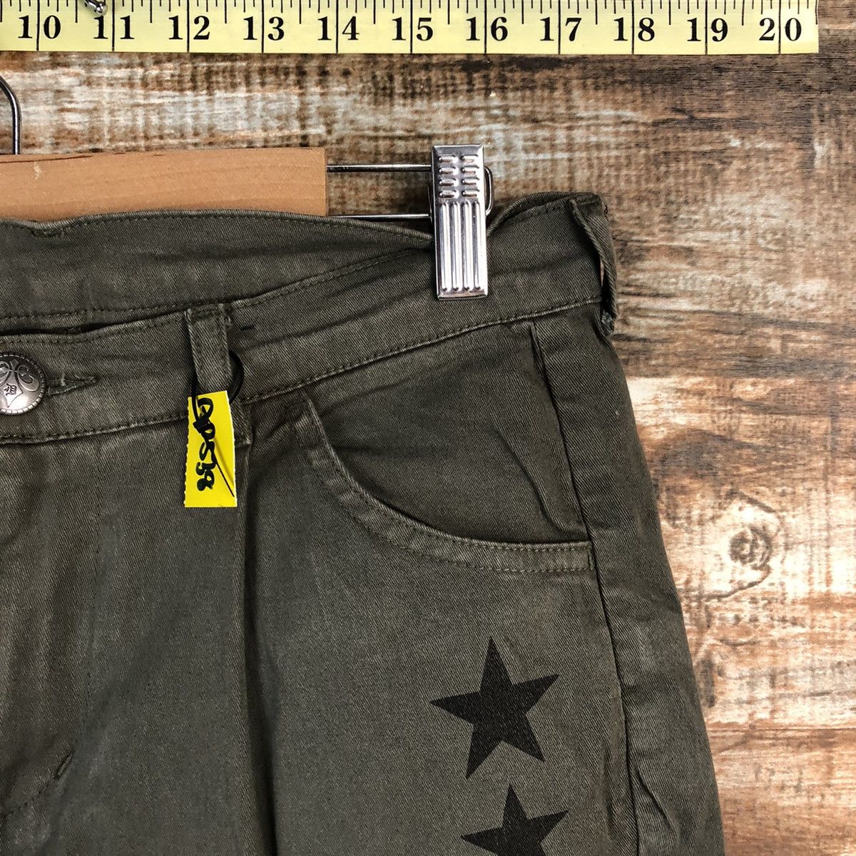 Japanese Brand Denimus Green Cargo Multipocket Pants #A2538 Size US 29 - 8 Thumbnail