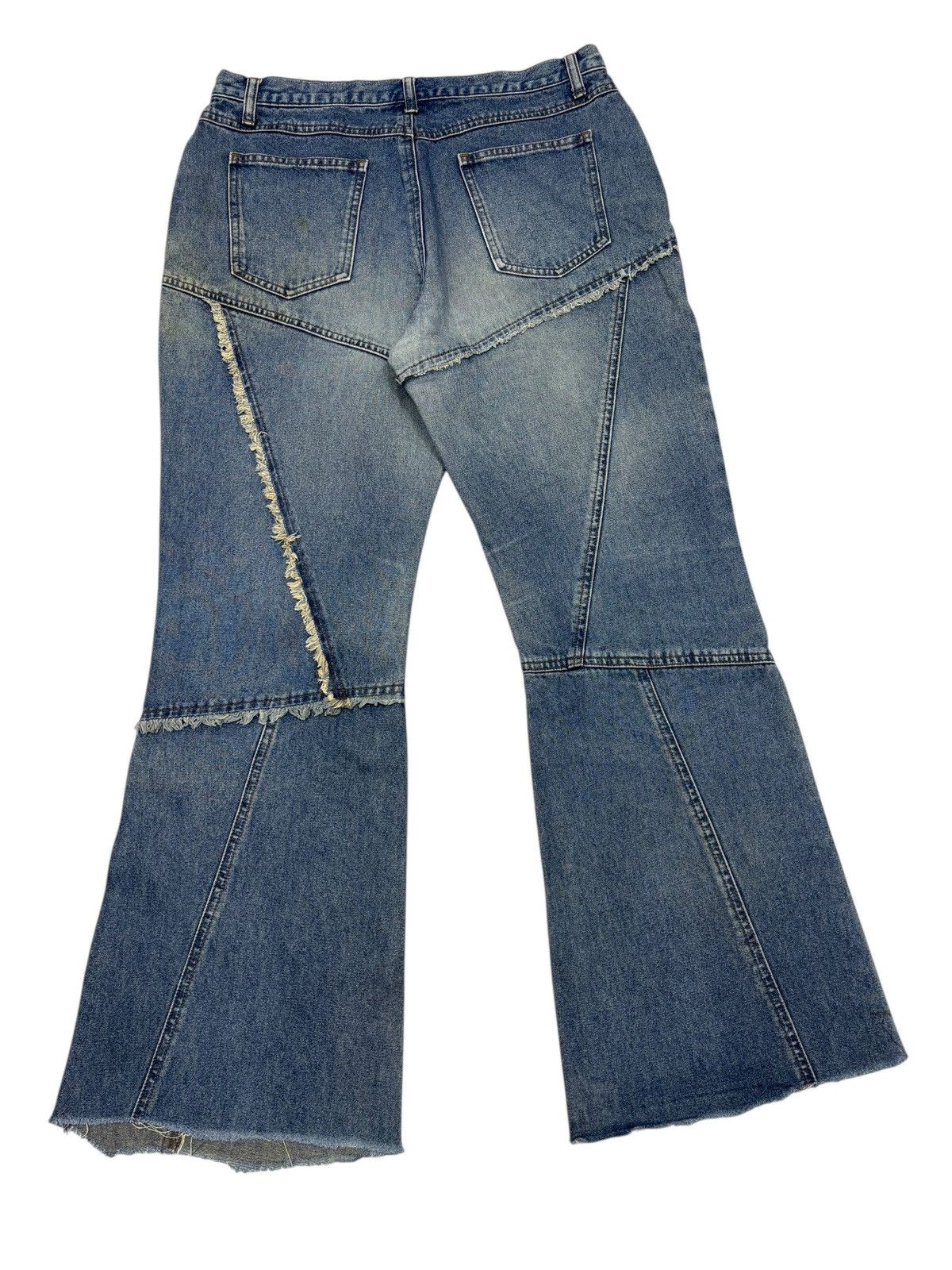 If Six Was Nine Tornado Mart Recontructed Style Flare Bootcut Paleo2 Jeans Size 31" - 4 Thumbnail