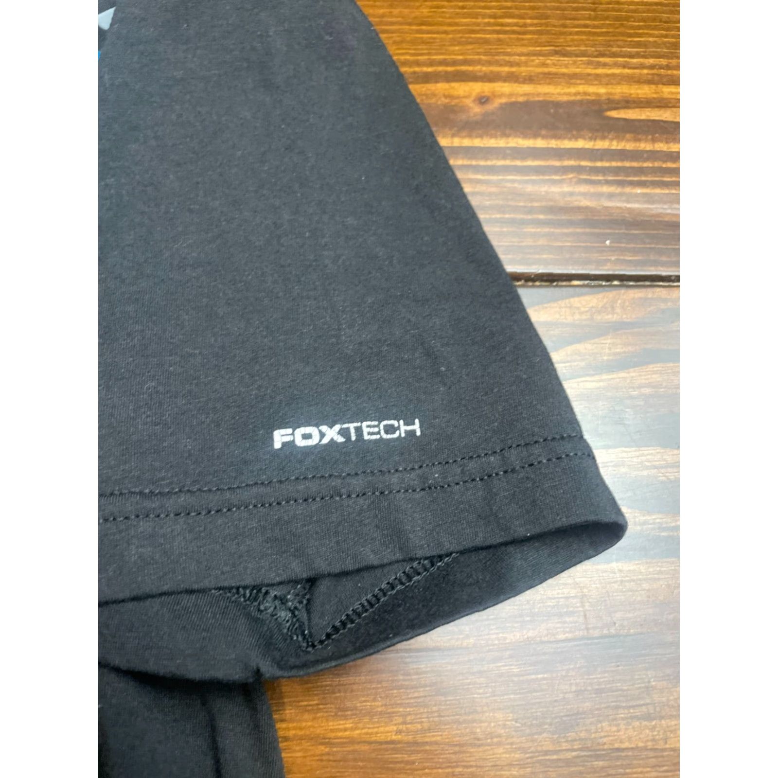 Vintage FOX T-Shirt Women's Size Medium Black Short Sleeve FOXTECH Logo Print Size M / US 6-8 / IT 42-44 - 5 Thumbnail