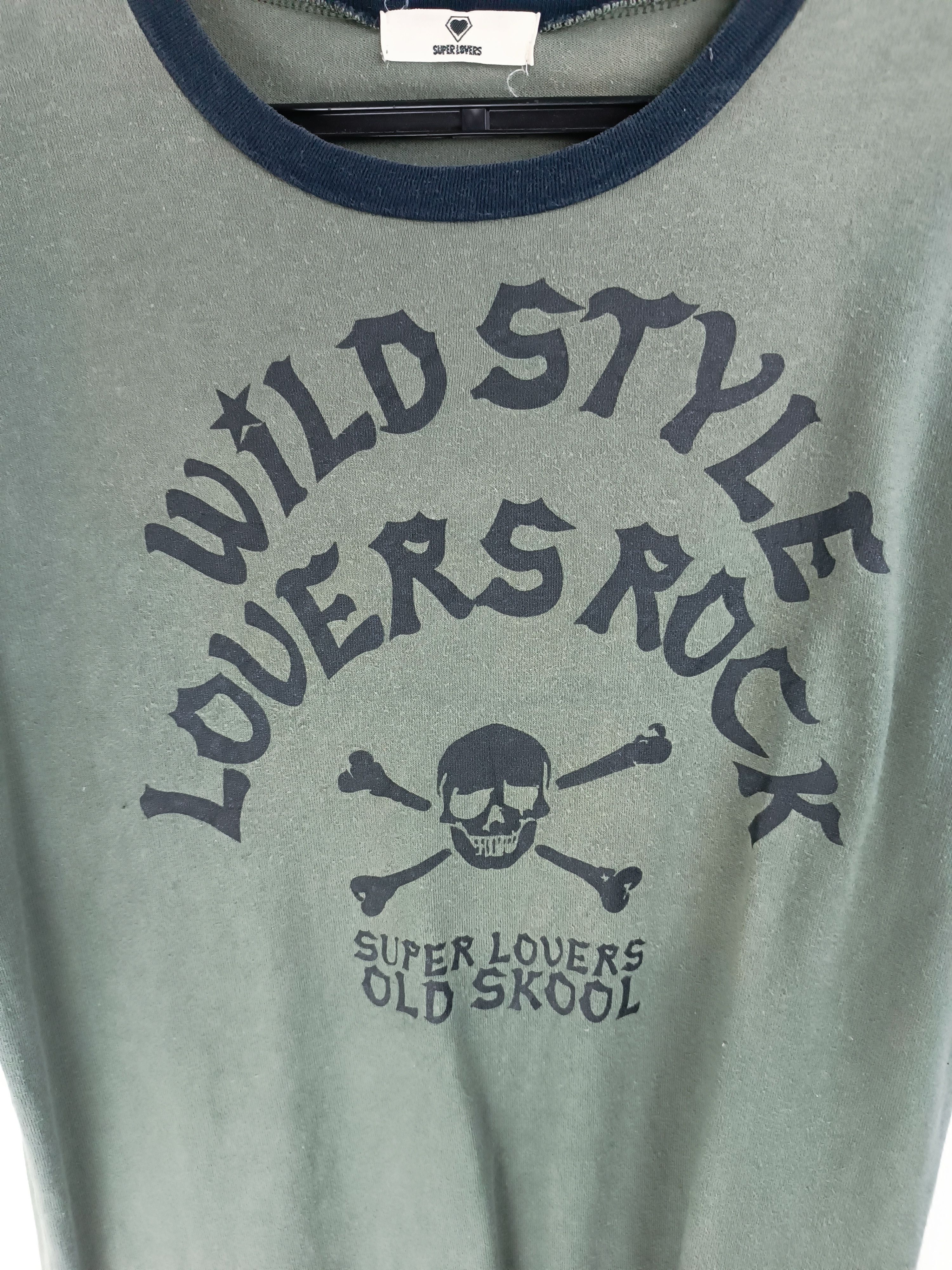 Japanese Brand VINTAGE Y2K SUPER LOVERS WILDSTYLE LOVERS ROCK VERY RARE TEE Size US M / EU 48-50 / 2 - 11 Thumbnail