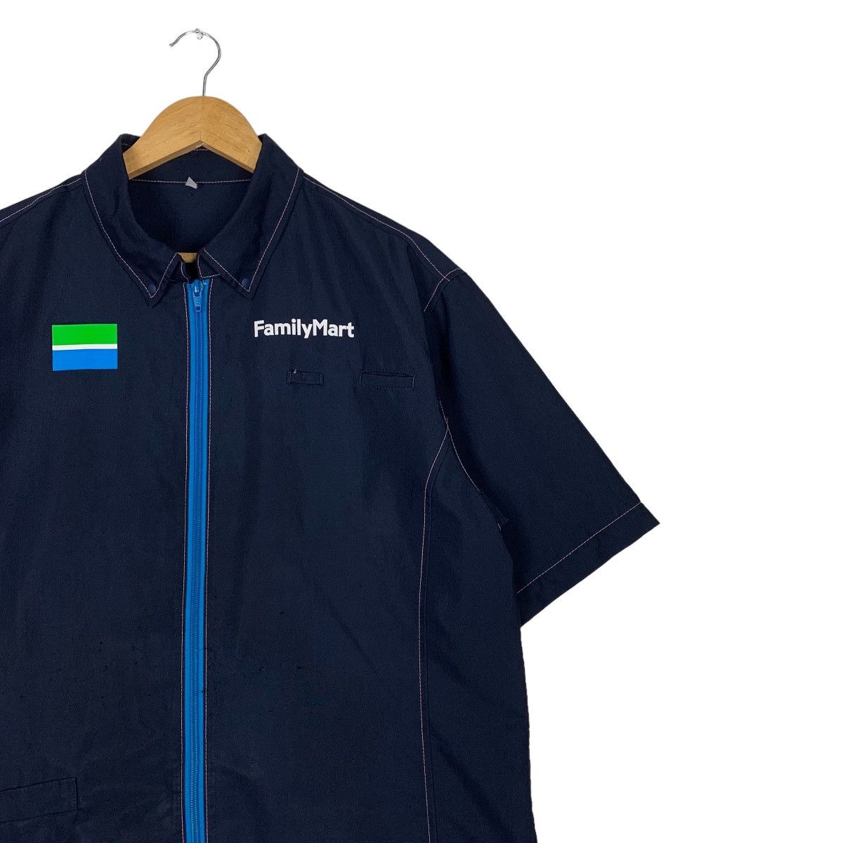 Vintage FAMILY MART Short Sleeve Work Uniform Jacket #1040-C47 Size US L / EU 52-54 / 3 - 5 Thumbnail