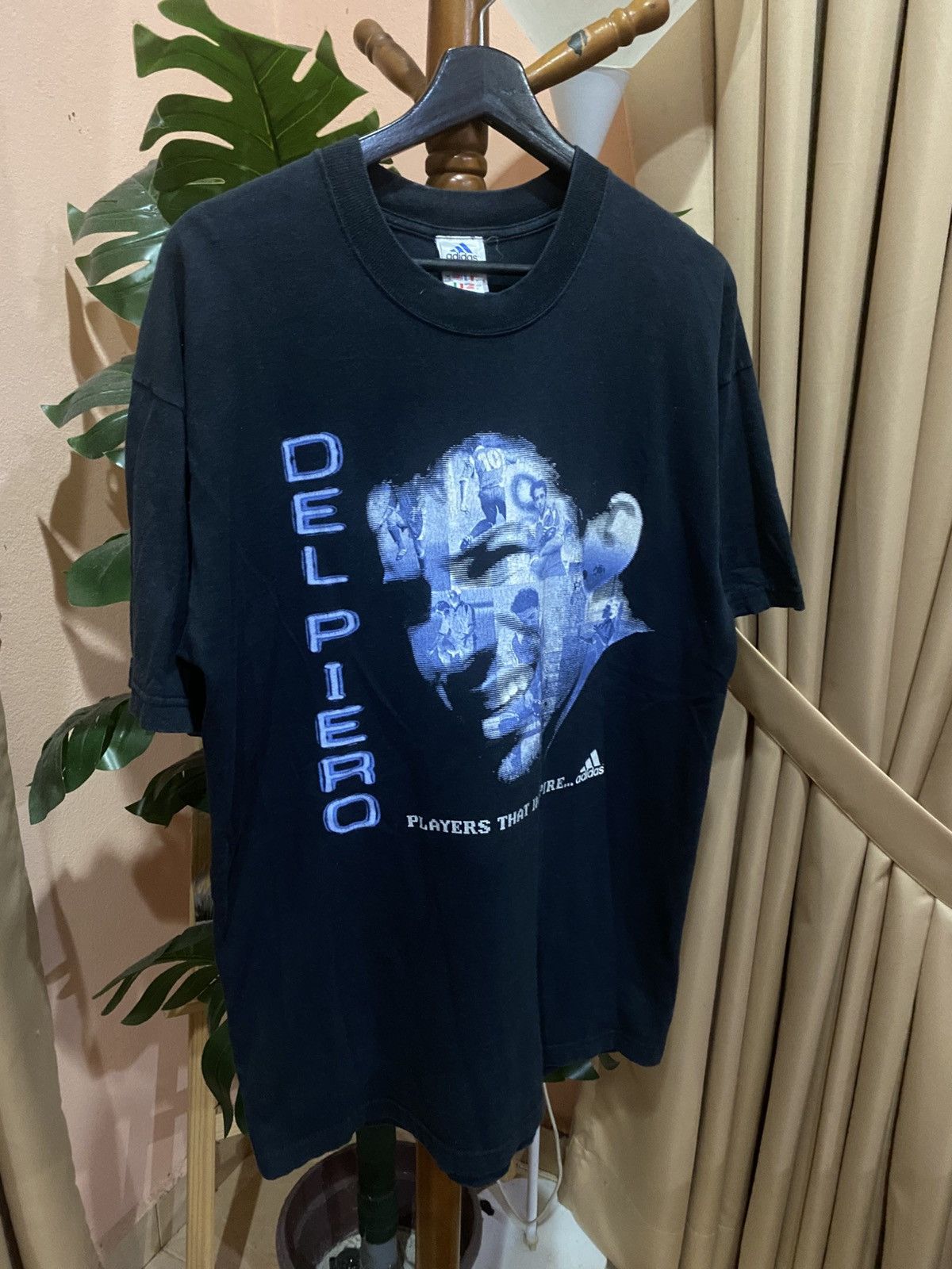 Other Vintage Adidas Del Piero Graphic T-Shirt Black Made in UK Size US M / EU 48-50 / 2 - 3 Thumbnail