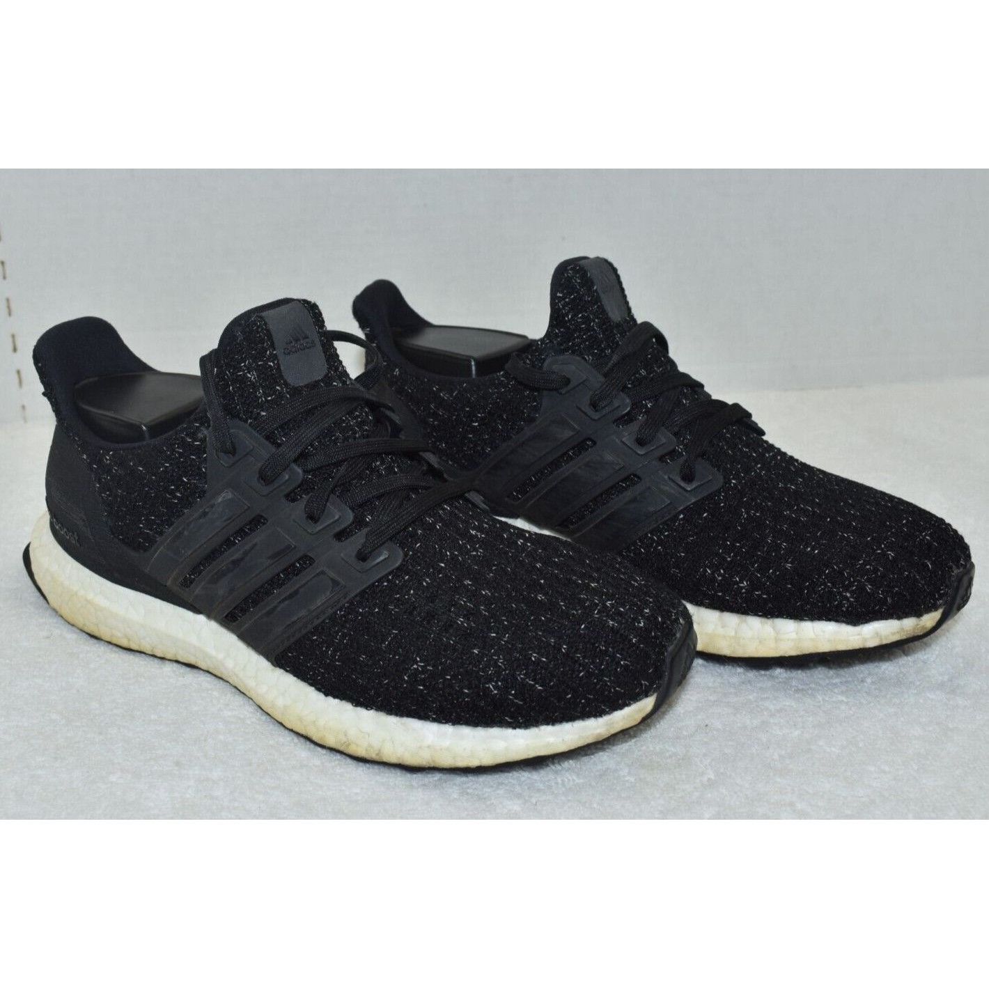 Adidas Adidas Mens UltraBoost 4.0 Running Core Black/White Speckle Size US 5 / EU 37 - 2 Thumbnail