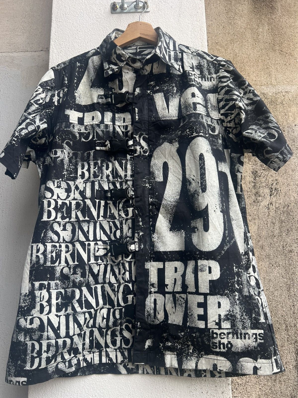 BERNINGS SHO VINTAGE BERNINGS SHO AOP EMO ZIPPER SHIRT Size US L / EU 52-54 / 3 - 4 Thumbnail
