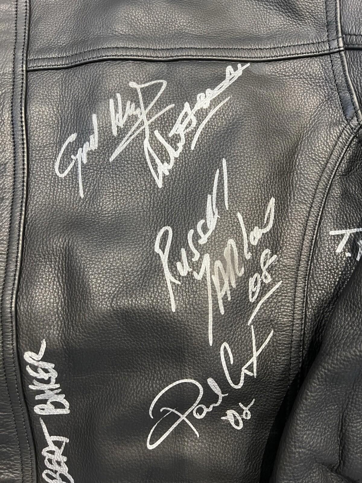 PT Torino Torian Motorcycle Leather Biker Jacket Signatures XL Size US XL / EU 56 / 4 - 3 Thumbnail