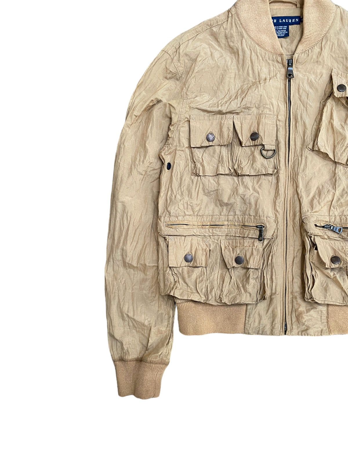 Polo Ralph Lauren × RRL Ralph Lauren × Ralph Lauren Vintage Ralph Lauren Metallic Tactical Multi Pocket Jacket Size US M / EU 48-50 / 2 - 3 Thumbnail