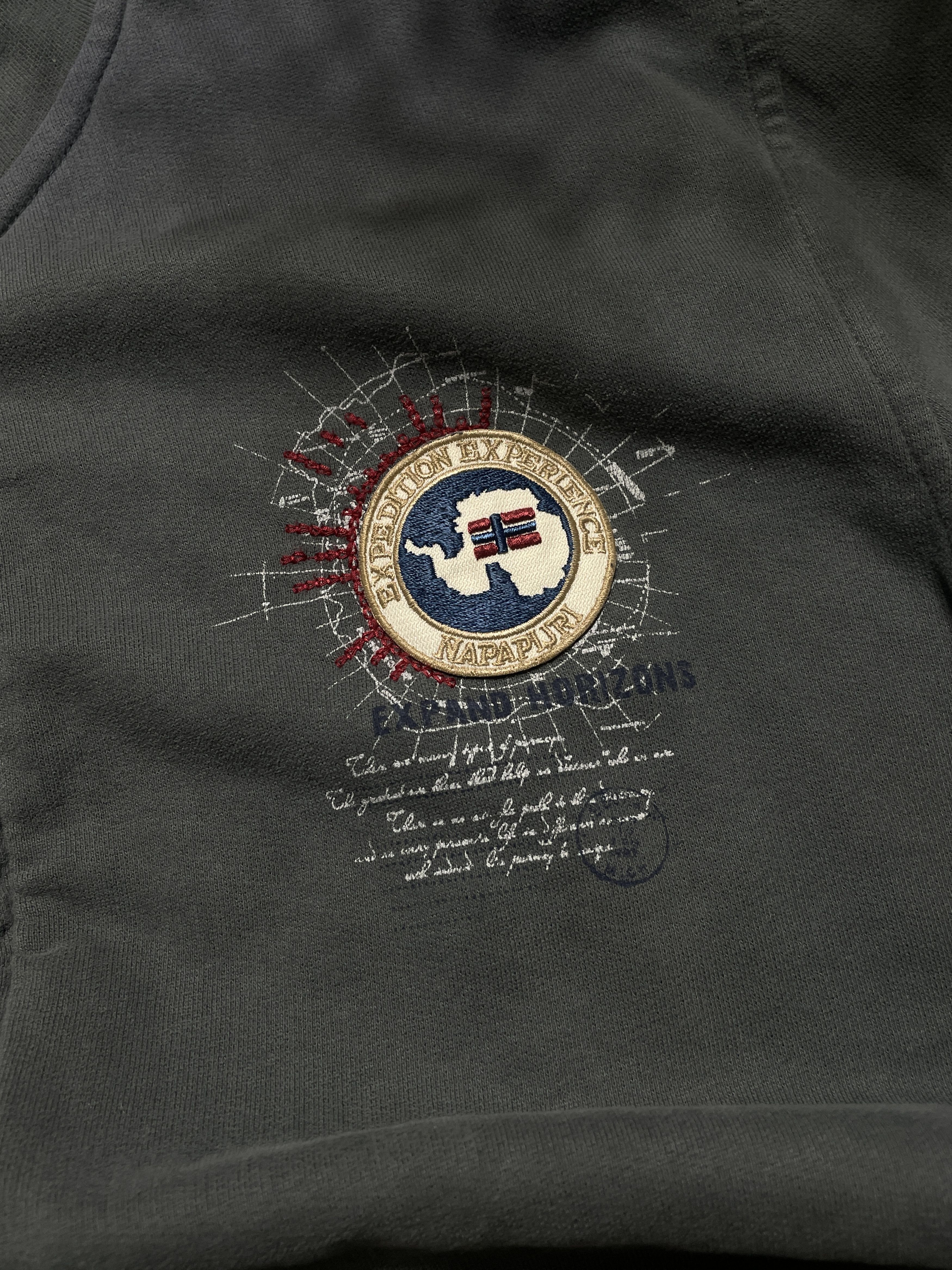 Napapijri Napapijri Vintage Y2K Sweatshirt Zip Boxy Fit Size US XL / EU 56 / 4 - 3 Thumbnail