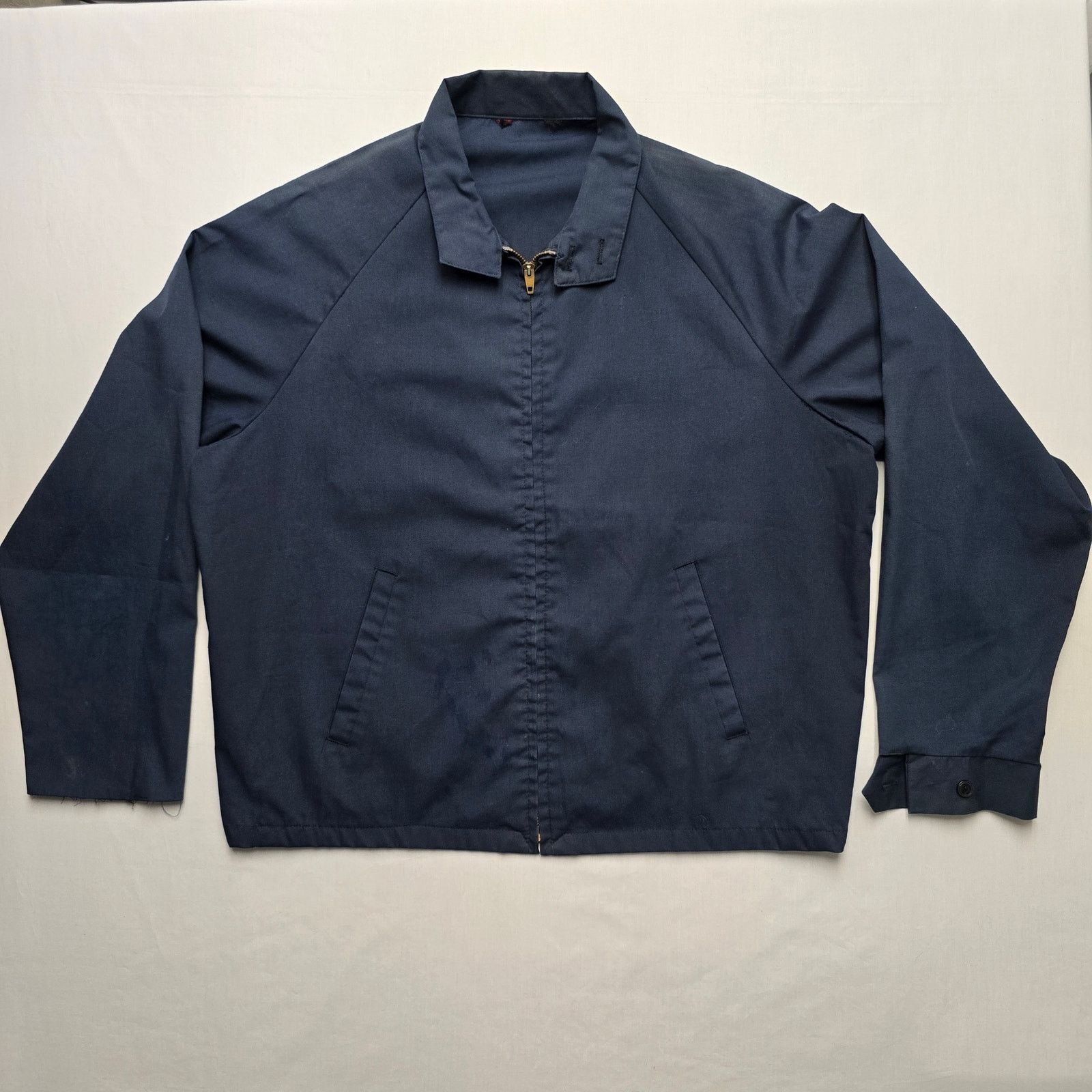 Vintage Vintage Jacket Cropped Blue Harrington Style Boxy Bomber L Size US L / EU 52-54 / 3 - 1 Thumbnail