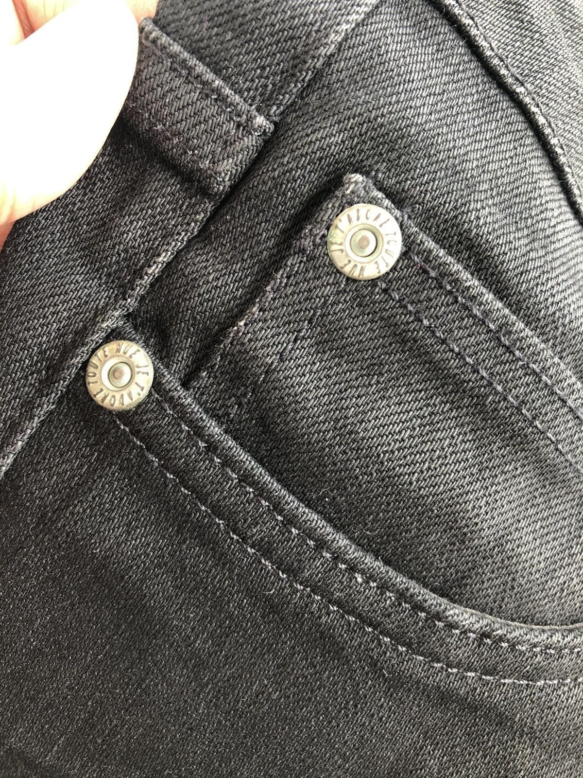 Naked & Famous Naked & Famous Black Power Stretch Jeans Denim Size US 30 / EU 46 - 4 Thumbnail