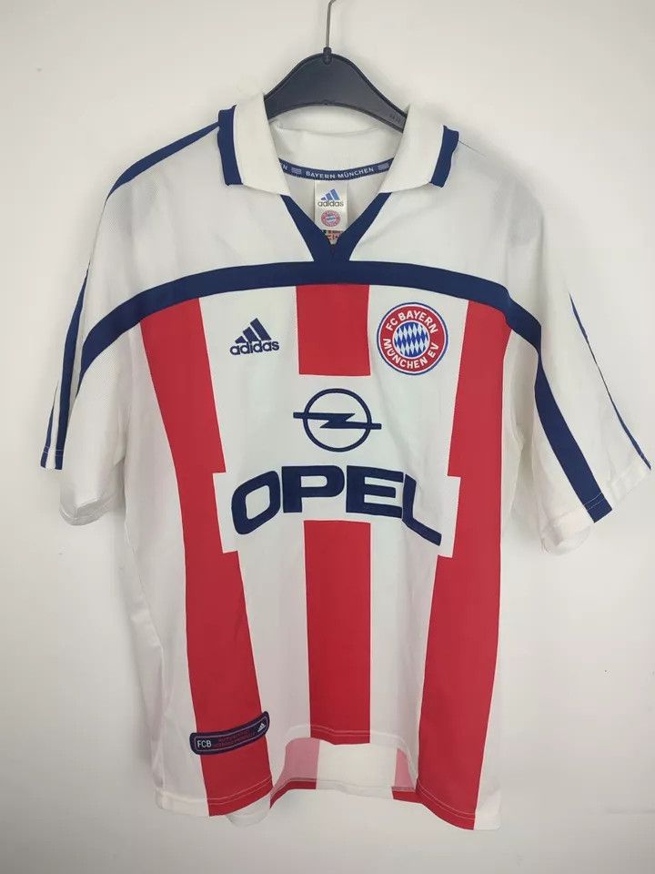 Adidas 2000-01 Bayern Munich Away FOOTBALL Kit SHIRT SOCCER Size US L / EU 52-54 / 3 - 2 Thumbnail