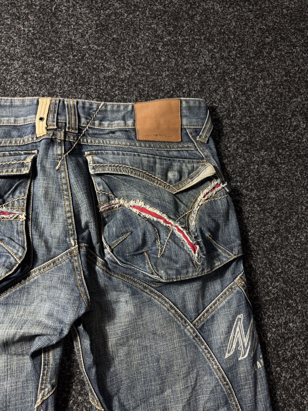 If Six Was Nine × Vintage Vintage 90s Avant Garde baggy denim pants y2k style Size US 34 / EU 50 - 13 Thumbnail