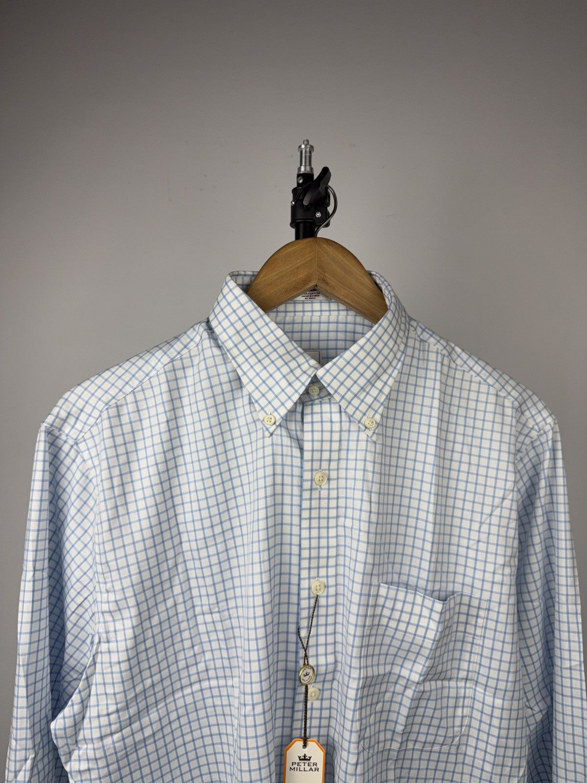 Peter Millar Peter Millar NanoLuxe EasyCare Check Shirt Size M NWT Size US M / EU 48-50 / 2 - 2 Thumbnail