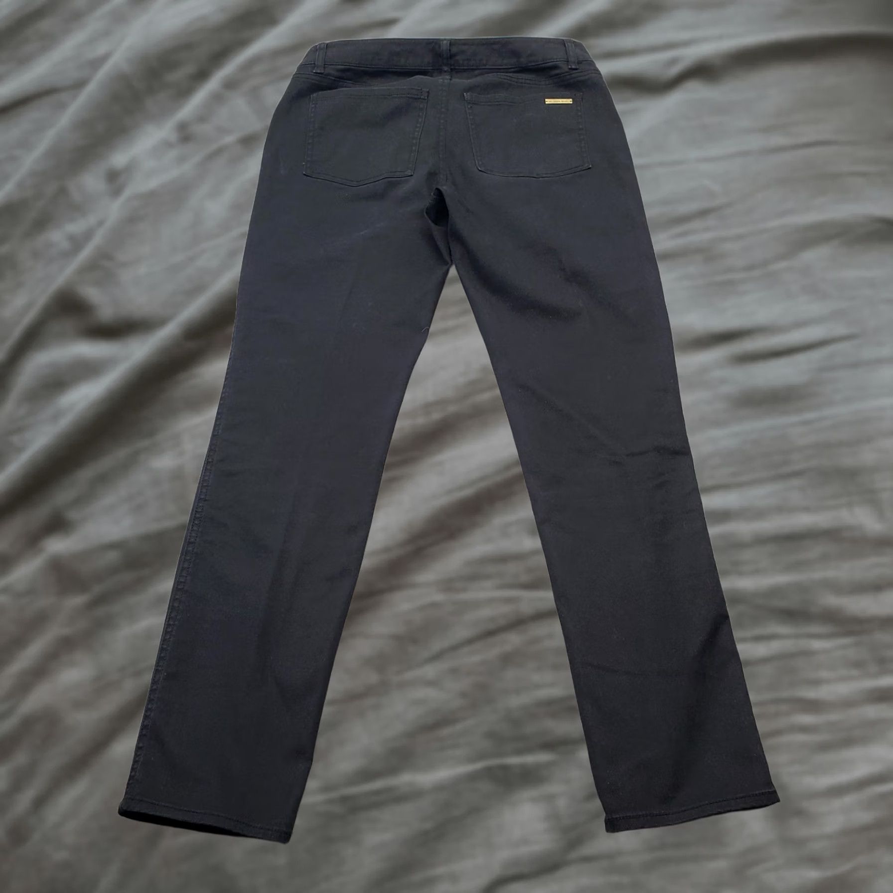 Michael Kors Michael Kors Jeans Womens 2 Black Denim Stretch Boho Dark Wash Signature 5-Pocket Denim Shirt? Size 26" / US 2 / IT 38 - 1 Thumbnail