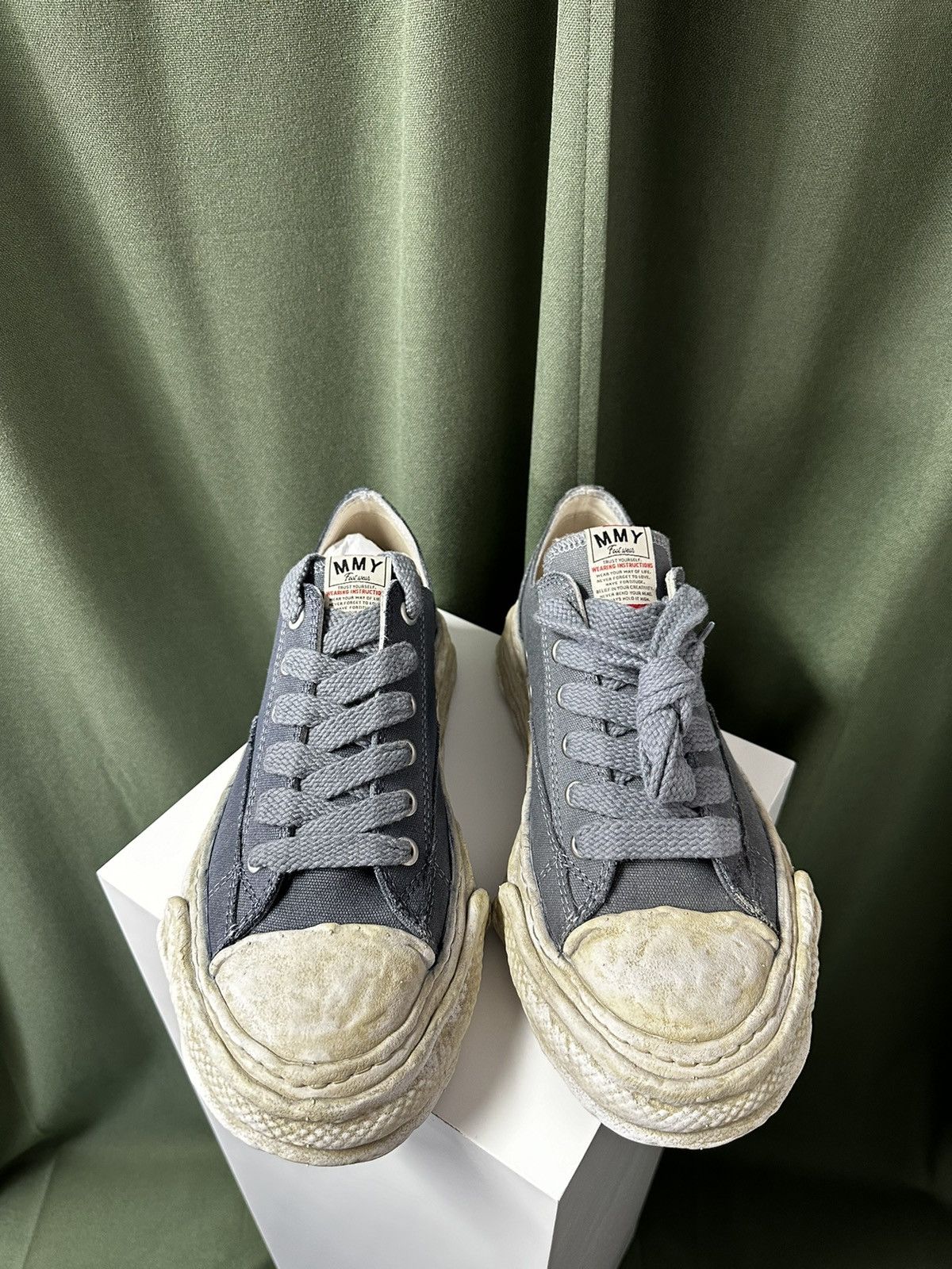 Maison MIHARA YASUHIRO Maison Mihara Peterson 23 OG Sole Canvas Low Dyed Black Size US 10.5 / EU 43-44 - 4 Thumbnail