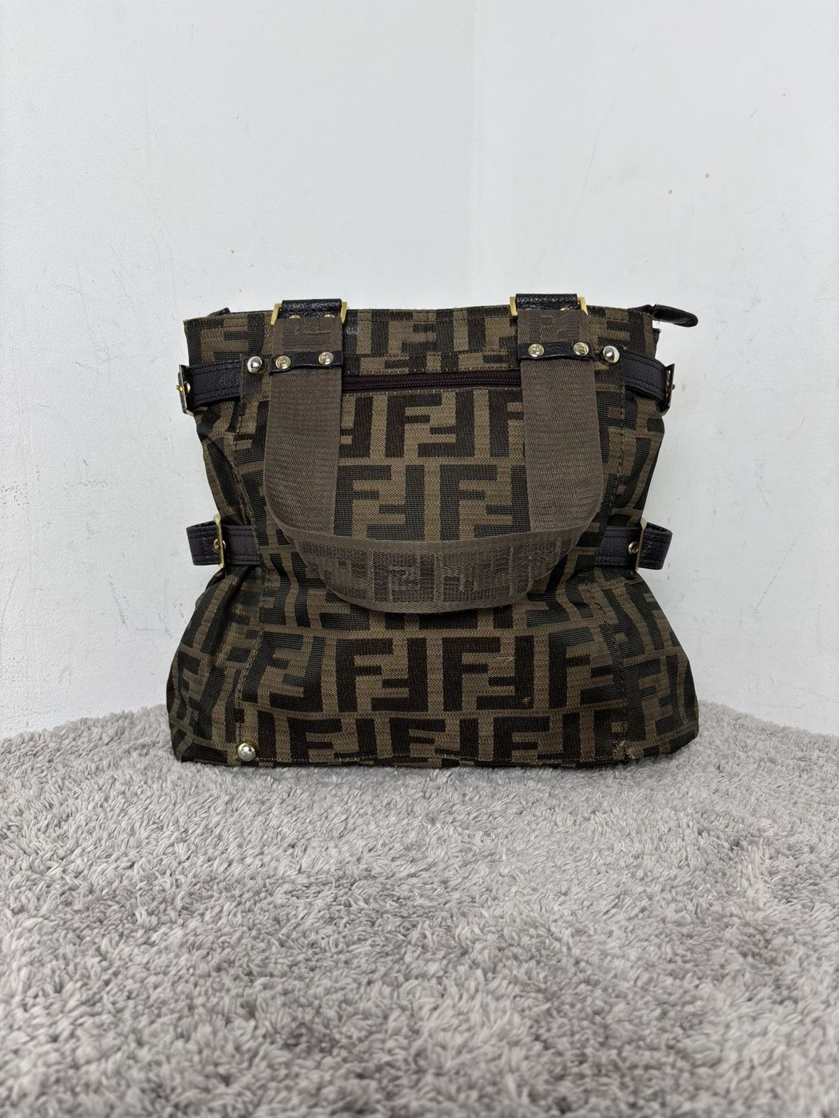 Fendi Fendi Hand Bag Zucca Monogram Vintage Very rare ❤️‍🔥 Size ONE SIZE - 5 Thumbnail
