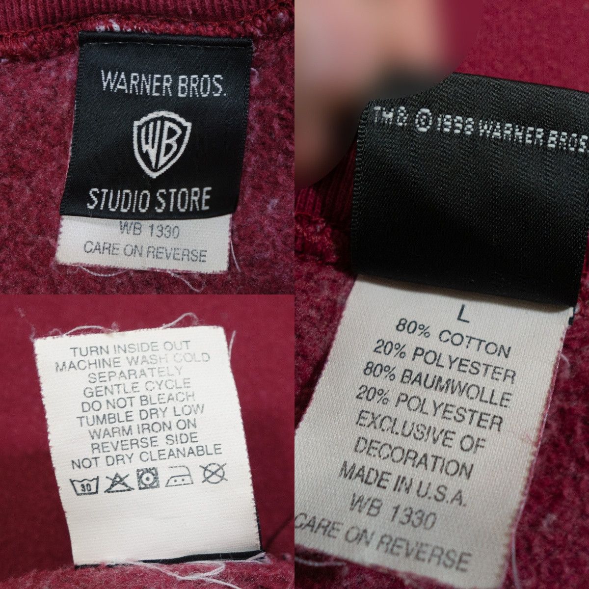 Warner Bros 90s Looney Tunes Tweety Print Sweatshirt Made in USA Size US L / EU 52-54 / 3 - 9 Thumbnail