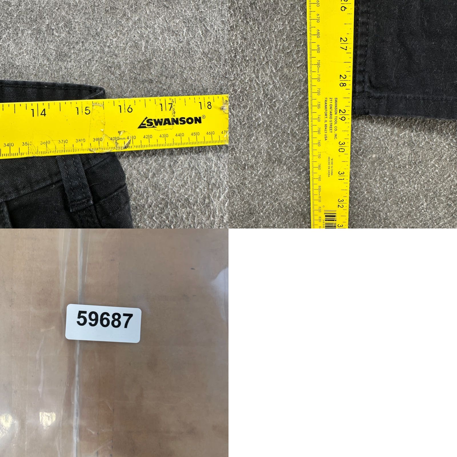 Carhartt VINTAGE? No — actually Carhartt Pants Womens 10 Black Carpenter Straight Leg Slim Fit Workwear Cotton Size 32" / US 10 / IT 46 - 8 Thumbnail