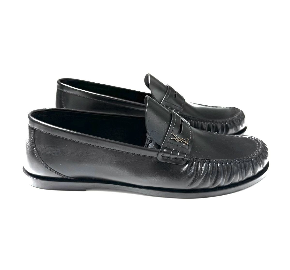 Saint Laurent Paris Saint Laurent YSL Smooth leather loafers Size US 9 / EU 42 - 6 Thumbnail