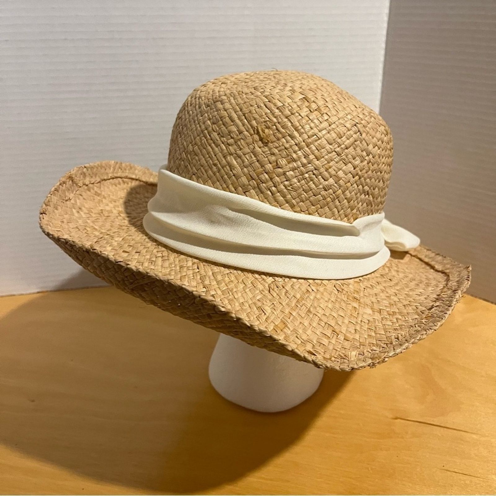 Other Foldable Panama Hat Beach Straw Hats Sun Hat Women's Cap Size ONE SIZE - 3 Thumbnail