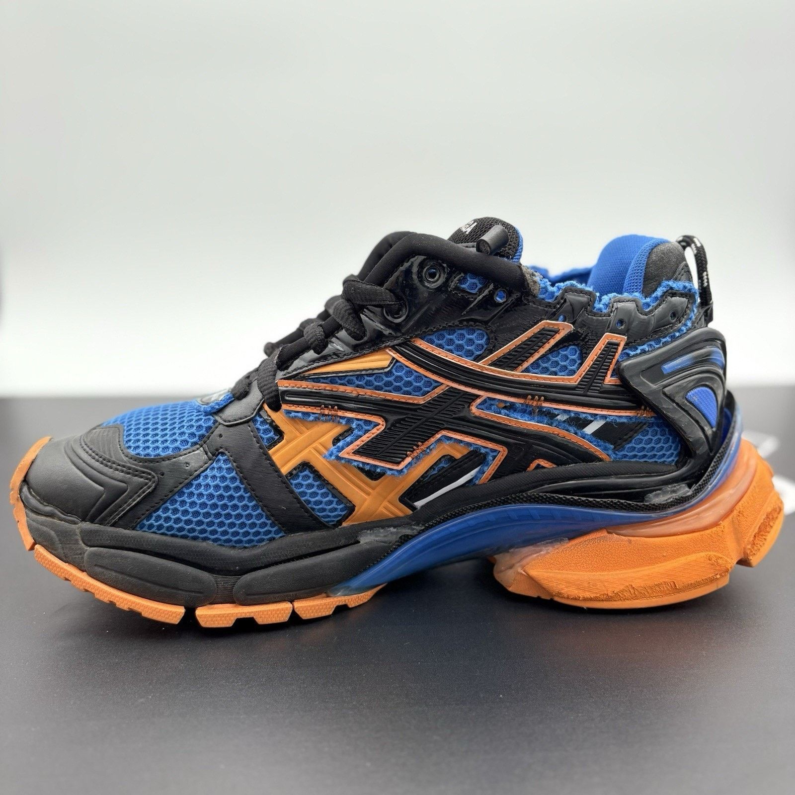 Balenciaga Balenciaga Runner ' Blue Orange Black ' | SUPER CLEAN! Size US 13 / EU 46 - 4 Thumbnail