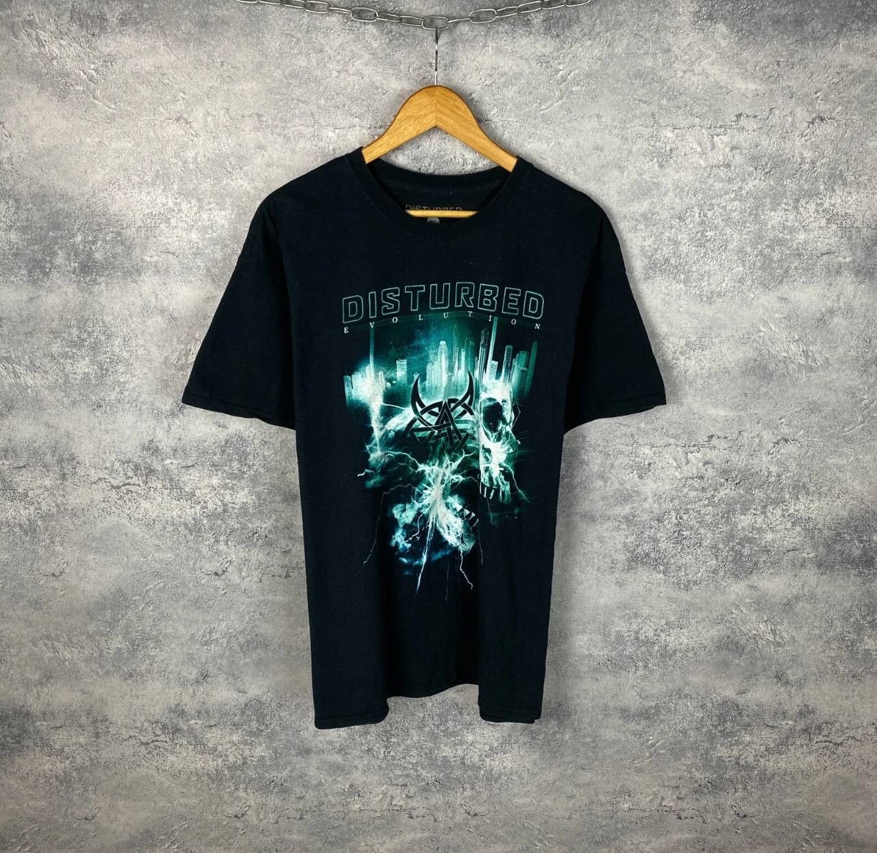 Band Tees Disturbed Evolution Tee Men's Size XL Black Short Sleeve ` Size US XL / EU 56 / 4 - 1 Thumbnail