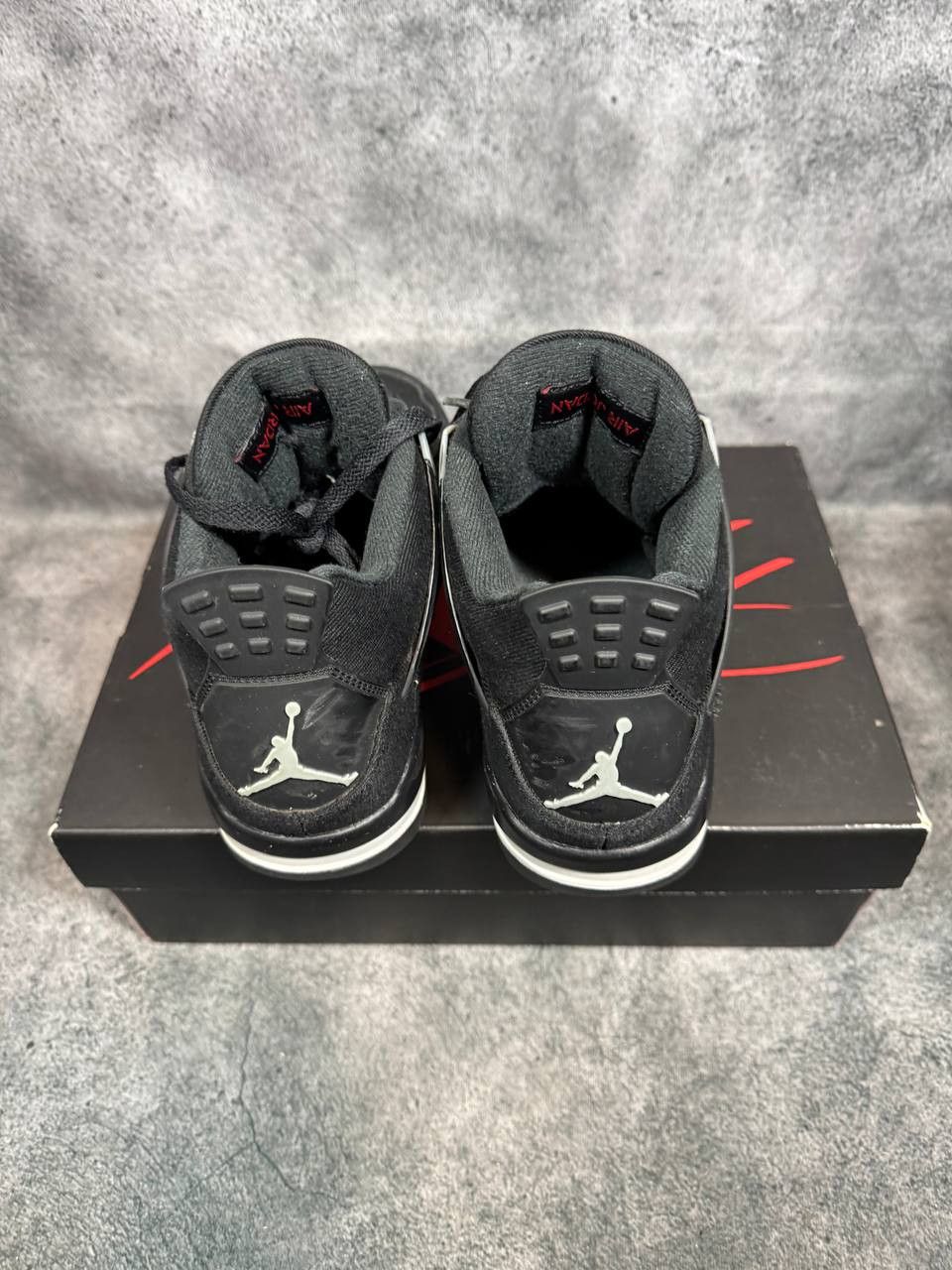 Jordan Brand Size 9 | Jordan 4 Black Canvas With Box | Pre-Owned Size US 9 / EU 42 - 4 Thumbnail