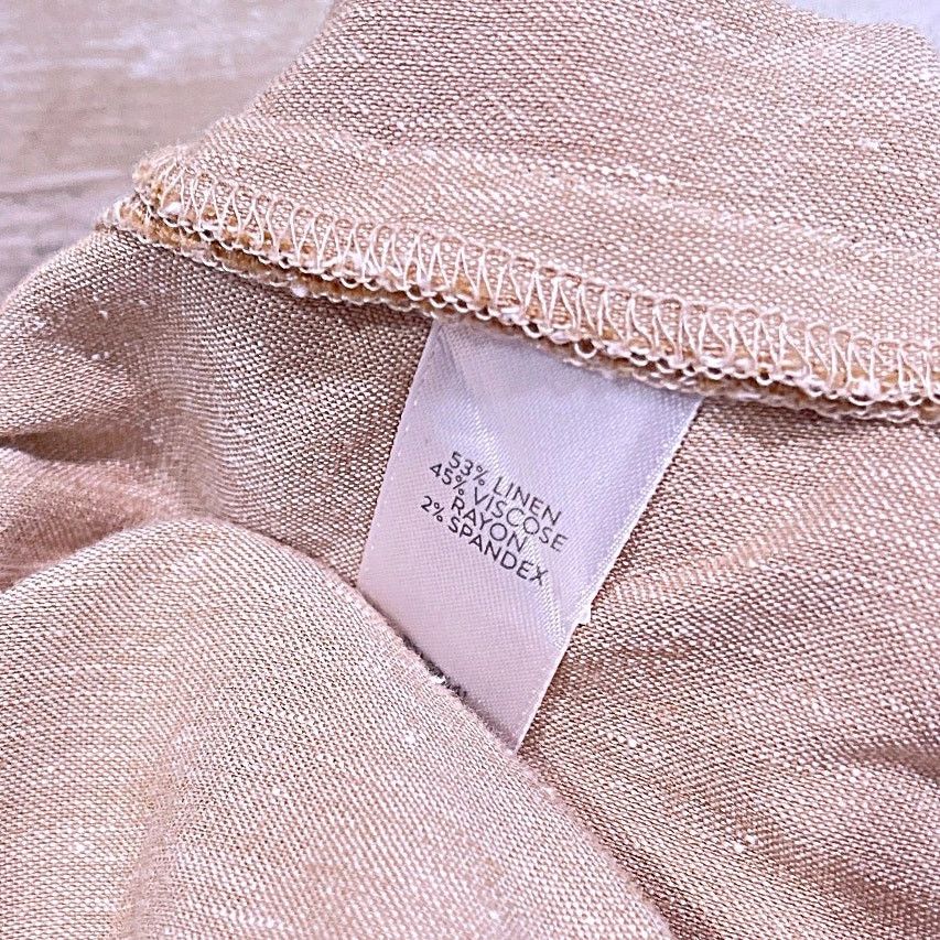 Other J JILL Linen Stretch Ankle Pants Khaki Womens Medium Size 30" / US 8 / IT 44 - 7 Thumbnail