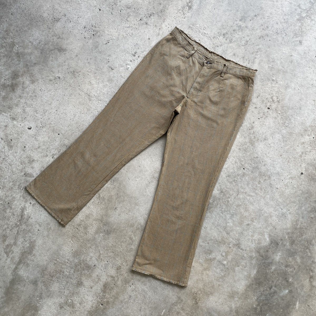 Issey Miyake Vintage I.S Sunao Kuwahara Checkered Trousers Pants W29 Size US 29 - 2 Thumbnail