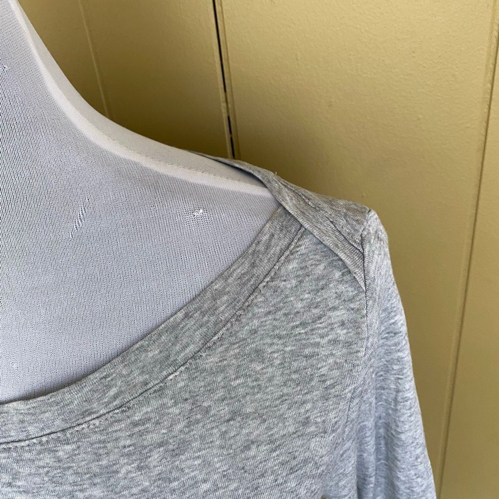 Old Navy Old Navy women M 100% cotton 3/4 sleeve boatneck shirt grey Size M / US 6-8 / IT 42-44 - 2 Thumbnail