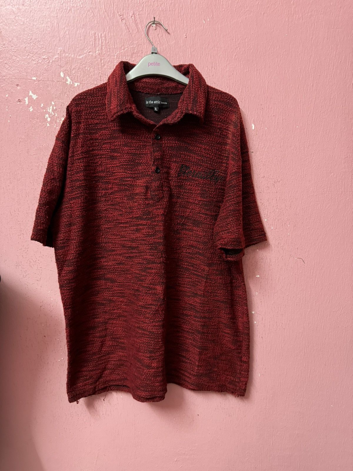 image of In The Attic Homme Shirt in Red, Men's (Size 2XL)