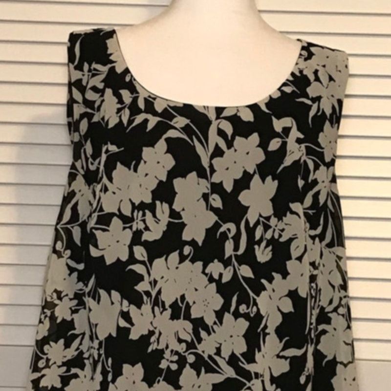 Other Sag Harbor Classic Y2K Floral Whimsigoth Flowy Blouse 24W Size 4XL / US 24-26 - 3 Thumbnail