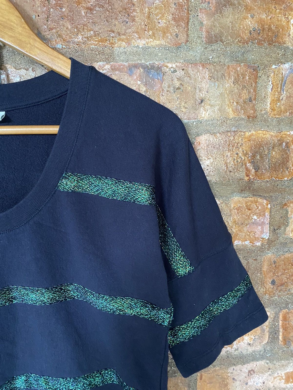 Dries Van Noten Embroidered green stripes sweat cotton 3/4 sleeves Size US S / EU 44-46 / 1 - 5 Thumbnail