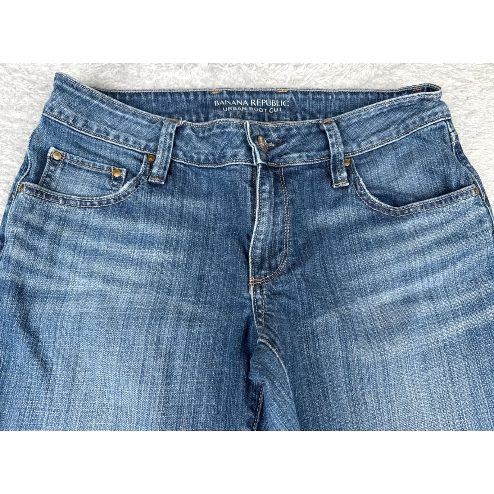 Banana Republic Banana Republic Jeans Womens 8 Blue Denim Bootcut Mid Rise 30x31 Cotton 30 31 Denim Bootcut American 90s Womens Jeans Size 30" / US 8 / IT 44 - 4 Thumbnail
