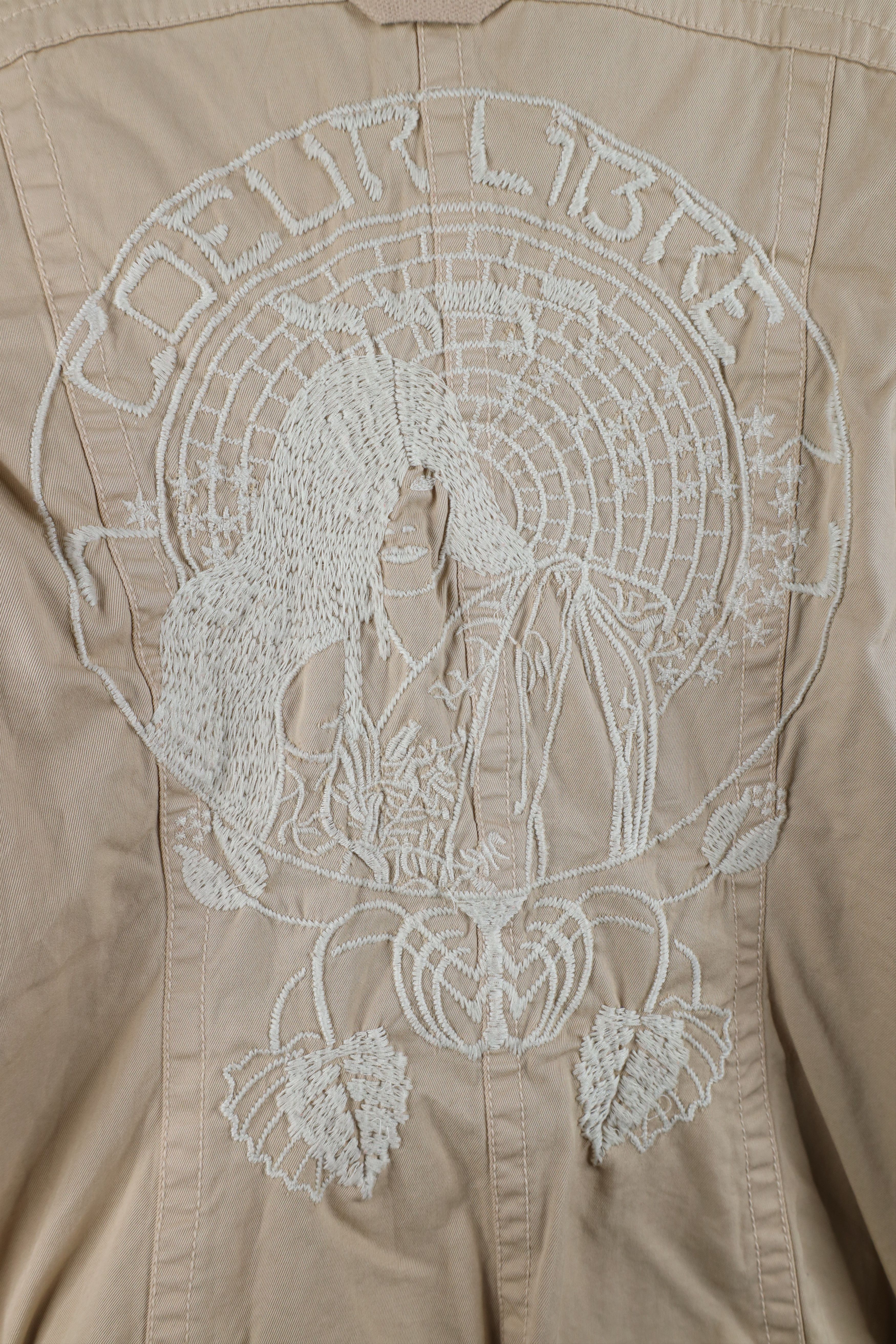 Johnny Was × Vintage Johnny Was Los Angeles Flower Blazer Jacket Beige Size M / US 6-8 / IT 42-44 - 14 Thumbnail