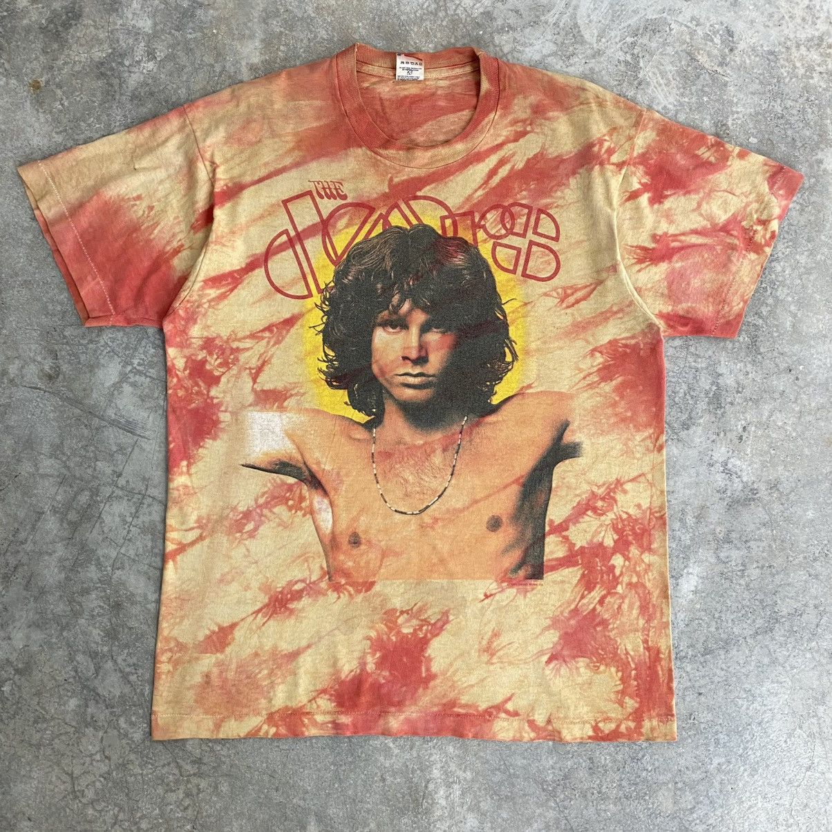 Band Tees VTG 1990’s The Doors Jim Morrison Single Stitch Tie Dye Tee Size US L / EU 52-54 / 3 - 3 Thumbnail