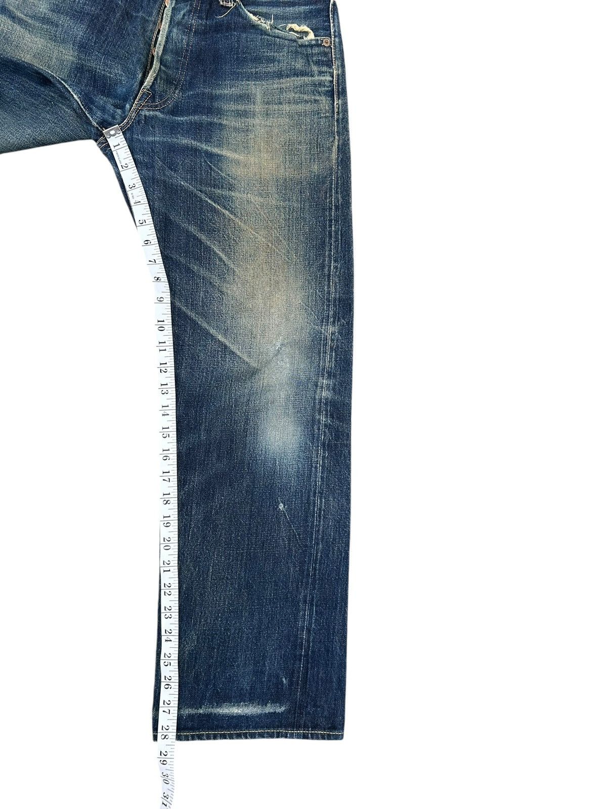Kapital Vintage Japanese Brand CINAME Selvedge Distressed Denim Jean Size US 32 / EU 48 - 25 Thumbnail