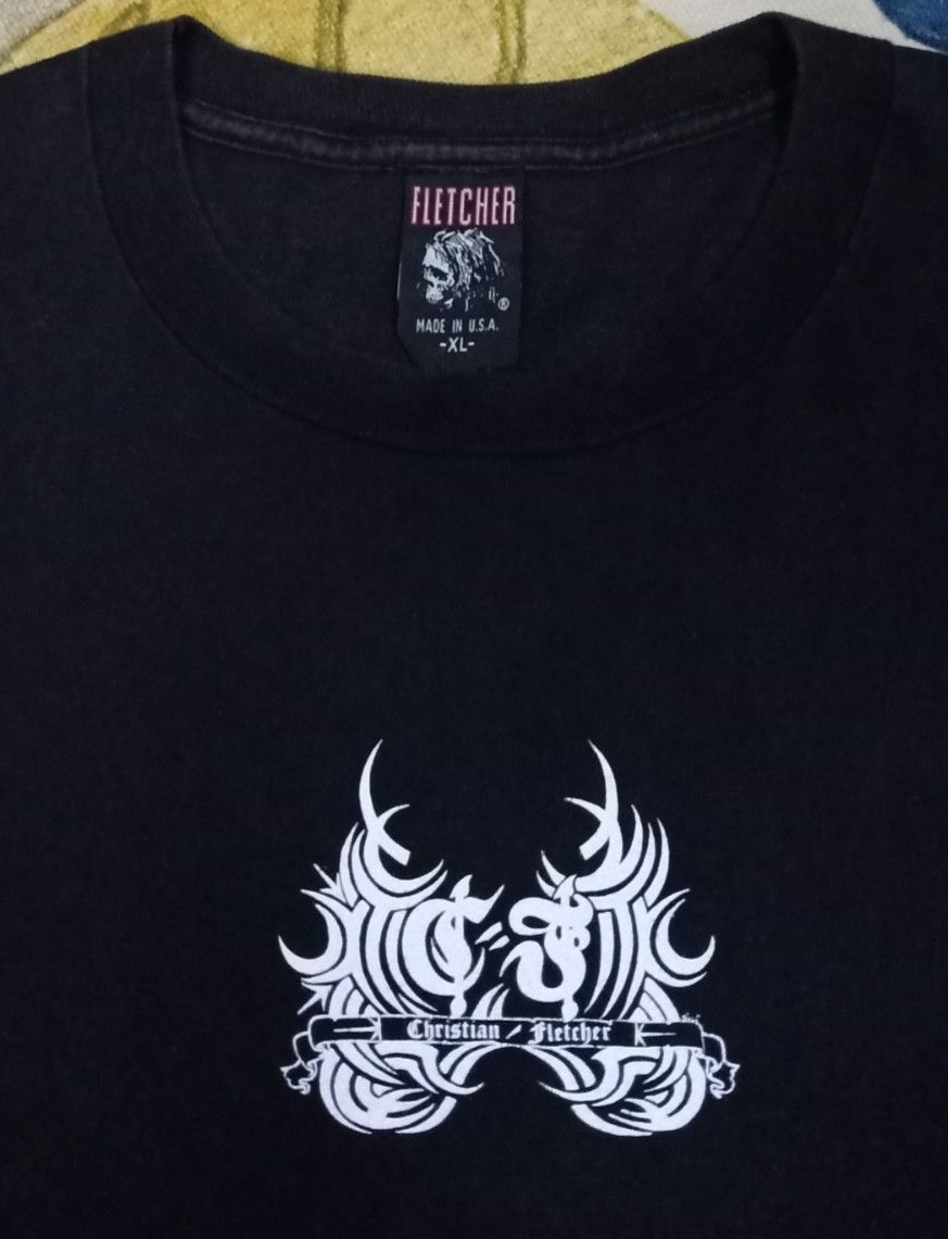 Vintage Vintage 90s Christian Fletcher T-shirt Size US XL / EU 56 / 4 - 6 Thumbnail