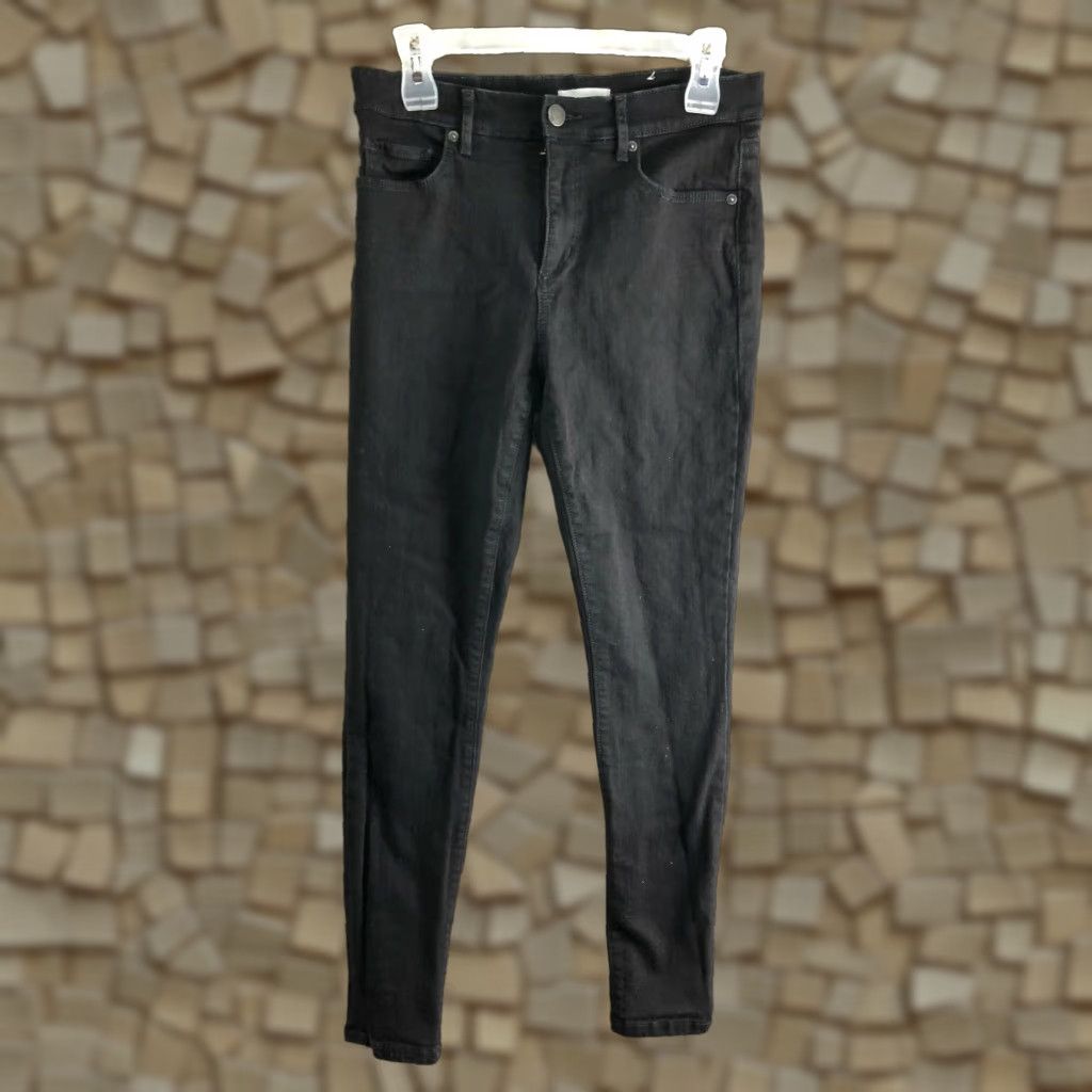 Loft LOFT Jeans Women Skinny Mid Rise Black Denim Size 29 - Regular Inseam 27 in - Cotton Denim Size 29" - 1 Thumbnail