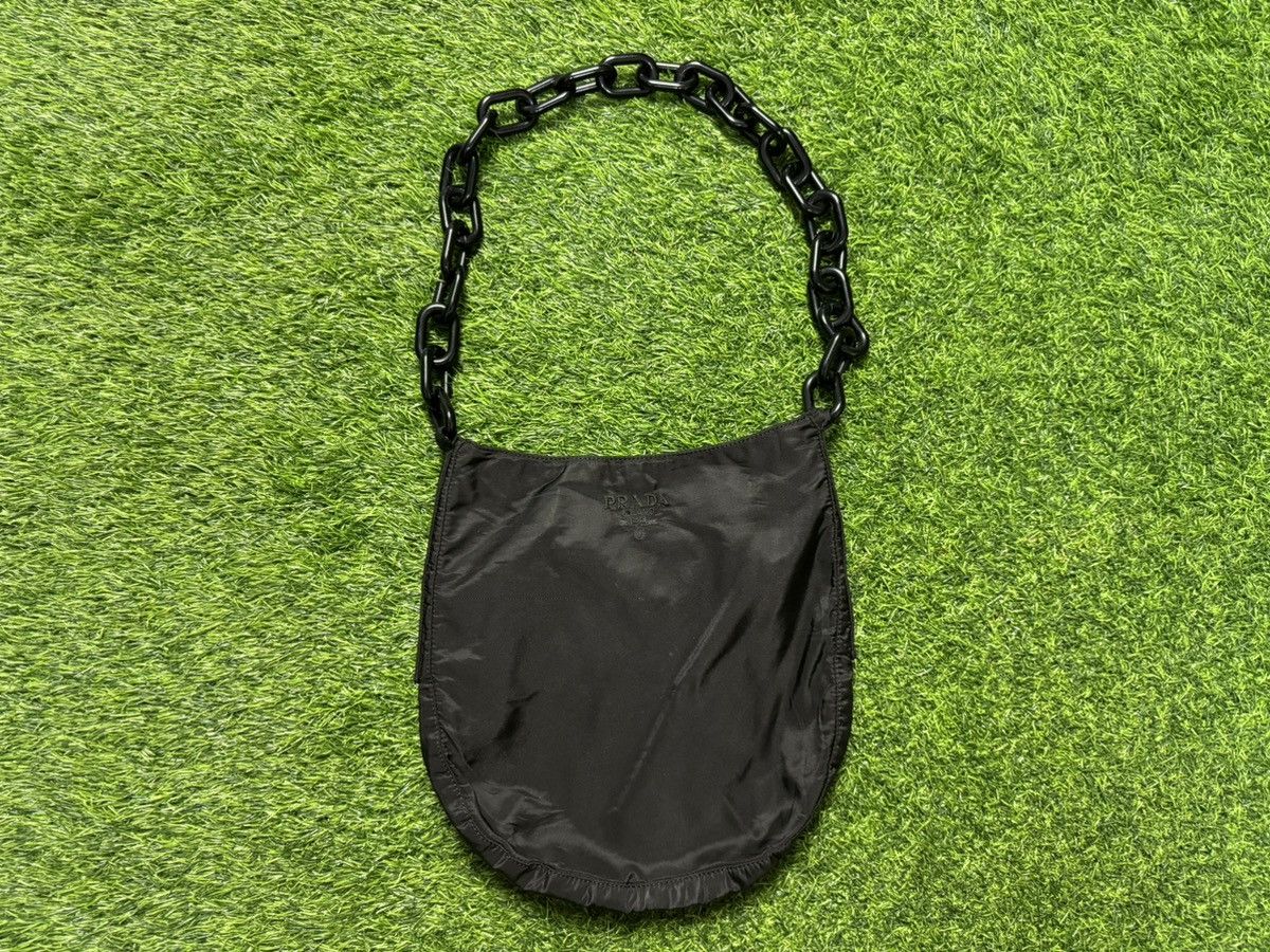 Prada prada black tessuto chain shoulder bag Size ONE SIZE - 1 Thumbnail