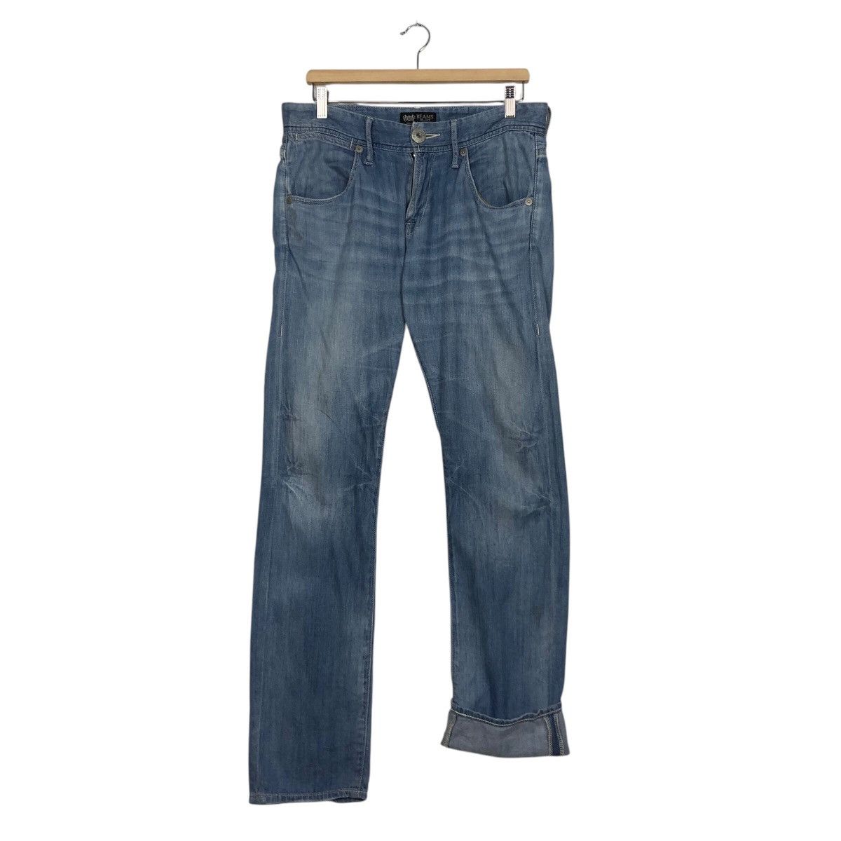 Beams Plus 📌Vintage Denim Jeans Biker Beams Heart Issey Miyake Size 34" / US 12 / IT 48 - 15 Thumbnail