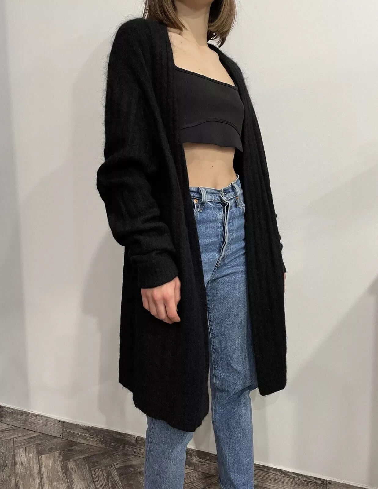 Acne Studios Acne Studios Raya Short Rib Mohair Wool Cardigan Womens Size XS / US 0-2 / IT 36-38 - 2 Thumbnail