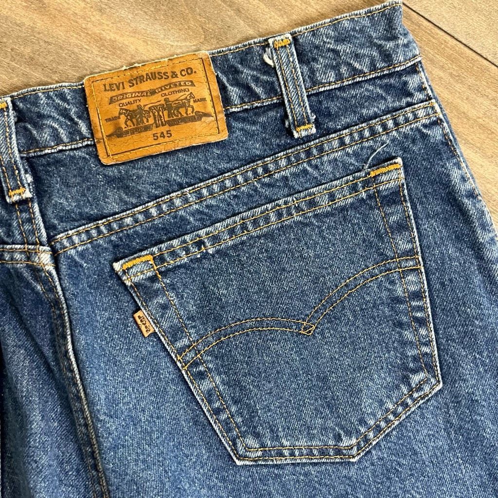 Levi's Vintage Levi 545 Blue Denim Casual Jeans Men 36x28.5 Size US 36 / EU 52 - 8 Thumbnail