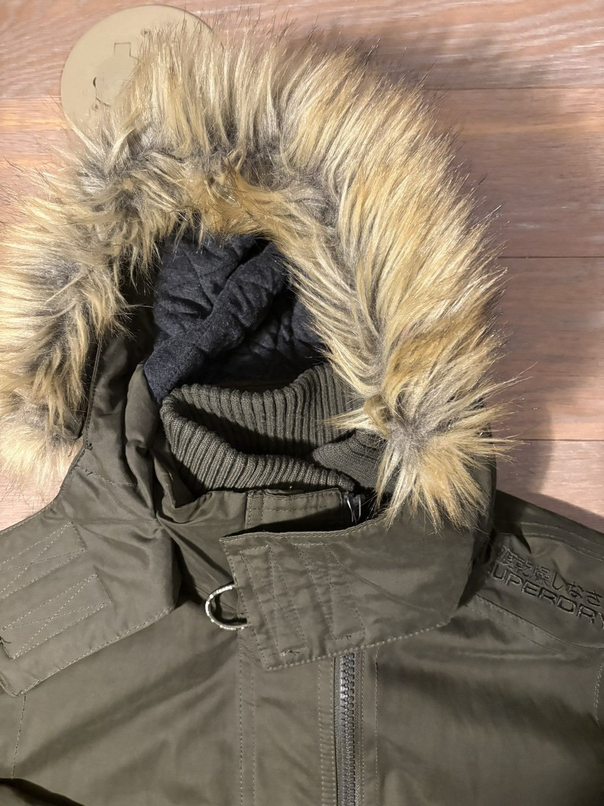 Superdry The Fur Hooded Windbomber Size US M / EU 48-50 / 2 - 4 Thumbnail