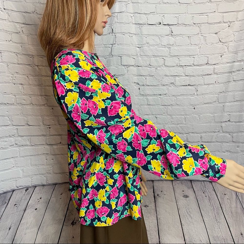 Other NWT New Vintage Prophecy Floral Blouse Shirt Size 12 Size XL / US 12-14 / IT 48-50 - 3 Thumbnail