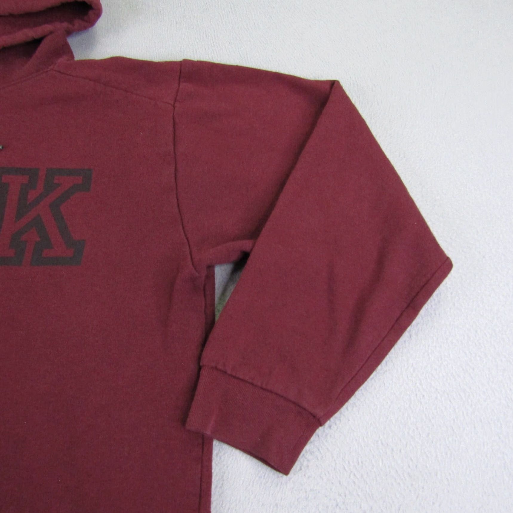 Victoria's Secret VINTAGE Victoria's Secret PINK Hoodie Shirt Womens Medium Red Pullover Sweatshirt Logo Knit Hooded Pockets 90s 00s Womens Size M / US 6-8 / IT 42-44 - 2 Thumbnail