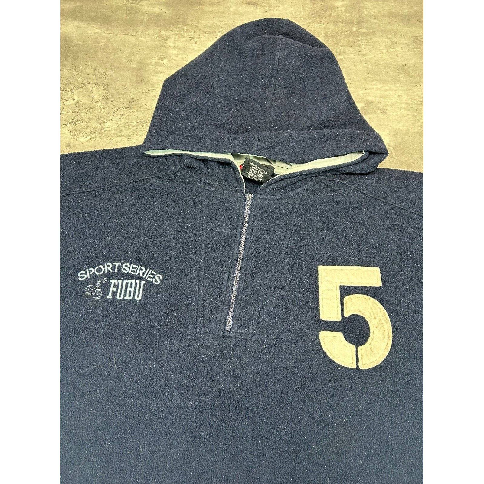 Fubu Vintage Y2K FUBU Hooded Fleece Sweatshirt Size 2XL Blue Size US XXL / EU 58 / 5 - 4 Thumbnail