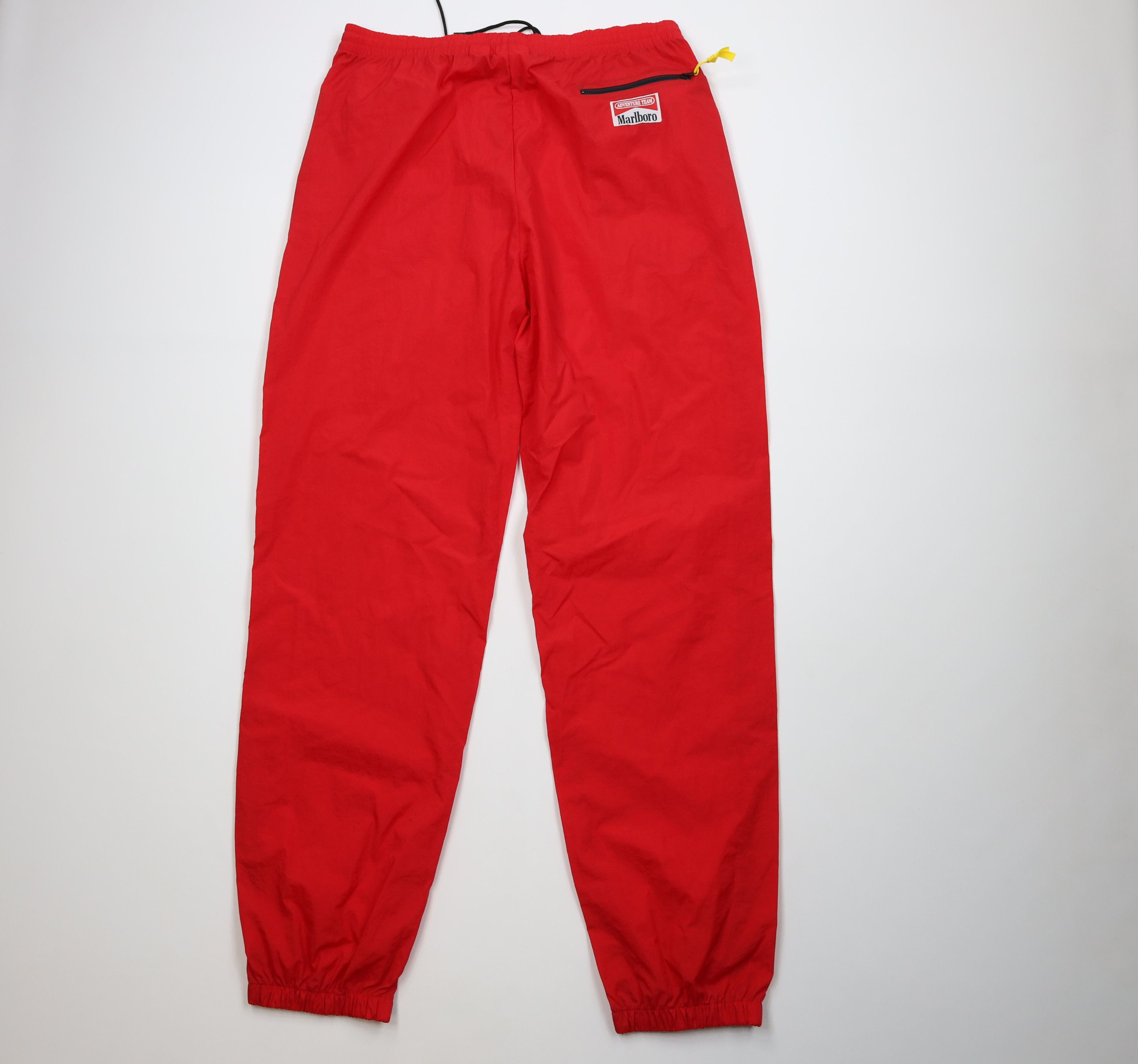 Marlboro Vintage 90s Marlboro Packable Windbreaker Joggers Pants Red Size US 38 / EU 54 - 10 Thumbnail