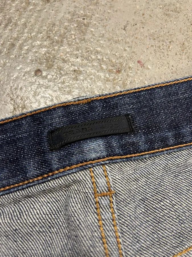 Prada 2000s Prada Slim Blue Denim Jeans Size US 31 - 11 Thumbnail