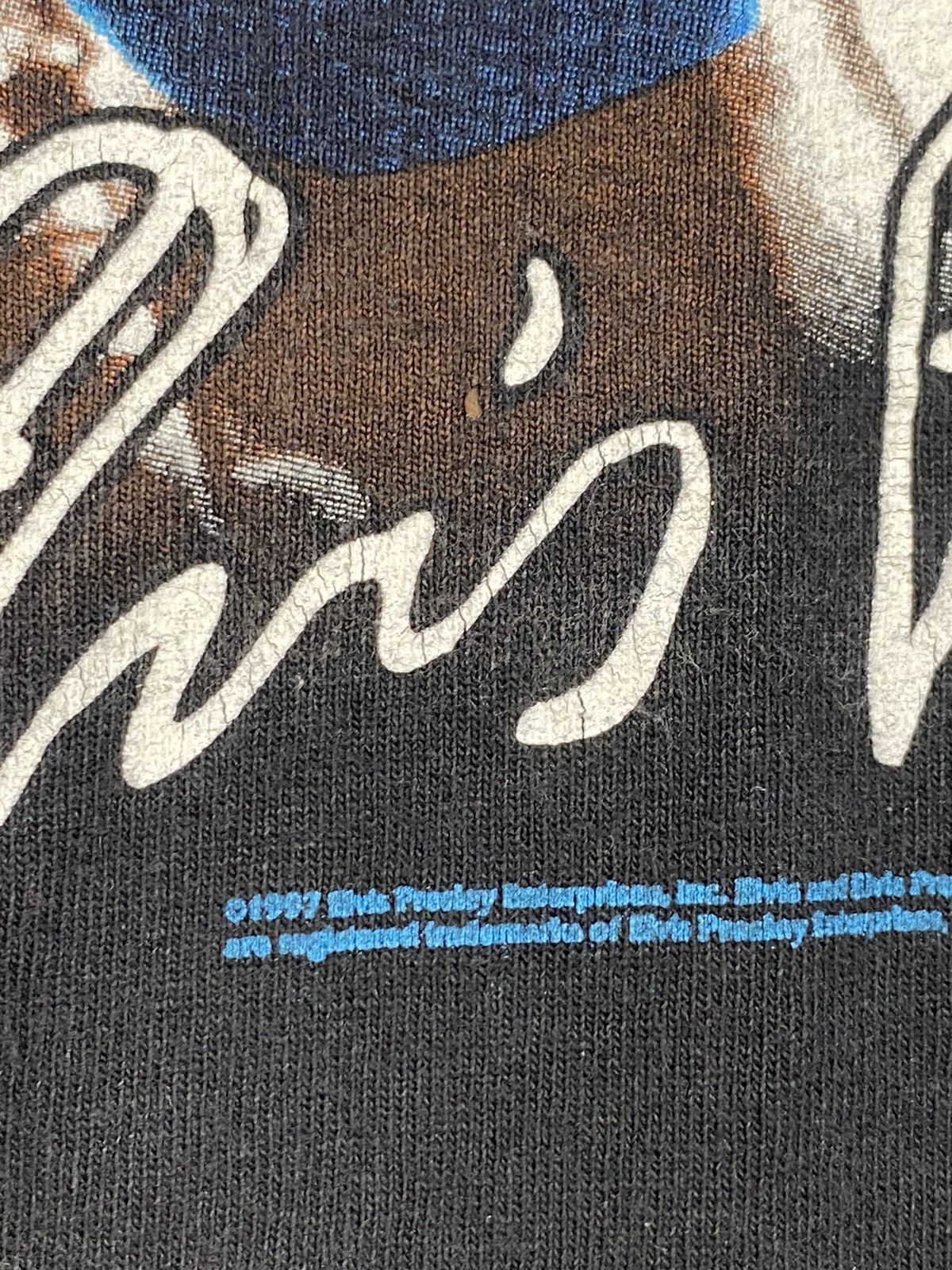 Band Tees × Vintage Vintage 1997 Elvis Presley Las Vegas T Shirt Tee Rare Size US L / EU 52-54 / 3 - 3 Thumbnail